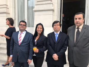 Embajadores de Marruecos, Indonesia y Arabia Saudita en Embajada de Brasil septiembre de 2017